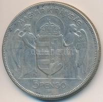 1930. 5P Ag "Horthy jobbra" T:3 
Adamo P8