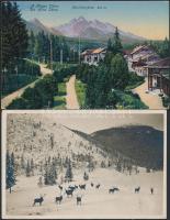 14 db tátrai képeslap a 10-es 30-as évekből