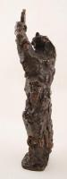 Kerényi Jenő (1908-1975): Mózes. 1972. Öntött, patinázott bronz, művész példány,  jelzett, m:48 cm