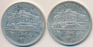 1992. 200Ft Ag "MNB" (2x) T:2,2-