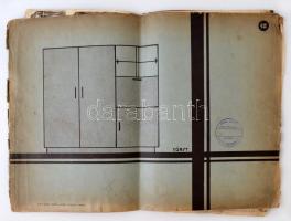 cca 1940 Paál Lajos budapesti műasztalos bútor katalógusa, kissé viseltes állapotban, pp.:13, 26x37cm