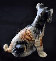 Porcelán foxi, kézzel festett, hibátlan, jelzés nélkül, m: 10 cm