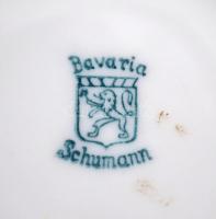Bavaria porcelán kínáló tál, kis tálkákkal(5+1 db), kézzel festett, jelzett, hibátlan, d: 14,5 cm, d...