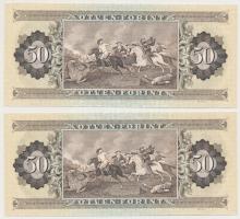 1989. 50Ft (2x) sorszámkövetők T:I