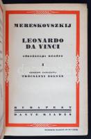 Dimitrij Mereskovszkij: Leonardo da Vinci I-II. Bp., é.n. Dante. Kiadói kopottas, félvászonkötésben.