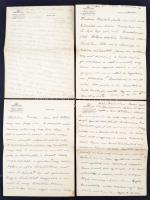 cca 1930 Tamásy József a Metro Goldwyn Mayer kölcsönosztályának vezetője által írott + dr. Meggyes J...