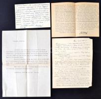 1944 4 db kézírásos levél a világháború borzalmairól szóló híradásokkal