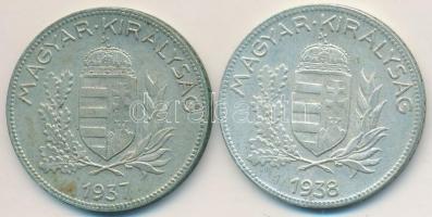 1937-1938. 1P Ag (2x) T:2