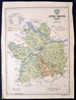 cca 1890 Borsod, Abaúj és Győr megye térképei