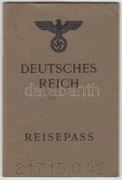 1942 Deutsches Reich reisepass, Német Birodalmi útlevél, pp.:32, 16x11cm