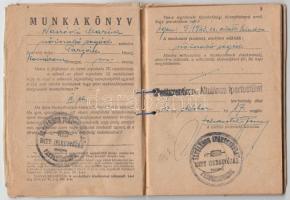 1943 Munkakönyv, pp.:63, 14x10cm