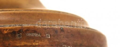 cca 1900 Templomi gyertyatartó, réz, 29,5cm