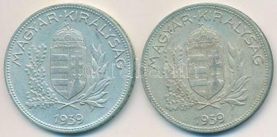 1939. 1P Ag (2x) T:2