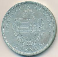 1935. 2P Ag "Rákóczi" T:2 patina,ph.
Adamo P7.2