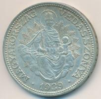 1939. 2P Ag "Madonna" T:2,2- kis patina Adamo P7