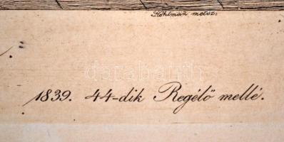 1839 Kohlmann Károly (1800 - 1882) : Szent-Jánosi köznép Moson megyében, dúcon jelzett, színezett li...