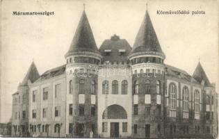 Máramarossziget, Sighetu Marmatei; Közművelődési palota, kiadja Wizner és Dávid / cultural palace