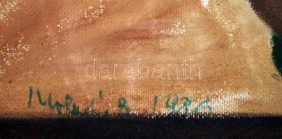 Molnár Bertalan (1933-):  Napraforgók. Olaj, farost, keretben, 60×45 cm