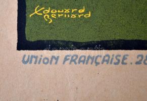 1918 Eduard Bernard: I. világháborús propaganda plakát. Lithográfia, papír. Jelzett a kövön. / 
Edu...