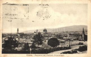 4 db RÉGI városképes képeslap, olasz városok Róma, Velence, Firenze, vegyes minőség / 4 old town vie...