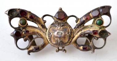 Násfa, (XIX. század), két darabban, 1 függő 3 kő hiányzik