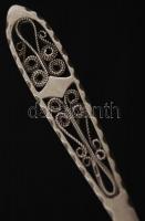 Ezüst(Ag) evőeszközök, 3 db, jelzettek, h: 14-15 cm, nettó: 66,4 g