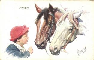Horses, boy, B.K.W.I. 192-5, s: K. Feiertag (EK)