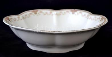 cca 1900 Hiányos étkészlet, matricás jelzett (Kossuth), kopott, összesen:15 db