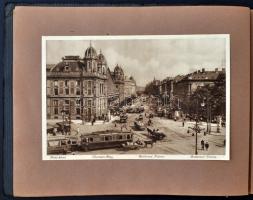 cca 1925 Budapest 16 nagyméretű, érdekes képet tartalmazó dekoratív album. 34x24 cm