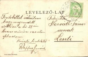 Eperjes, Presov; Wapper Ignácz 'Concordia' temetkezési intézete; hátoldalon a tulajdonos s...