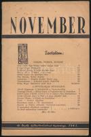 1941 Az OMIKE Kulturtanácsának Kiadványa. Novemberi szám.
