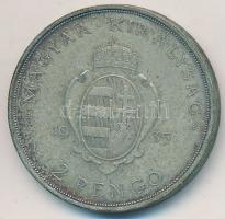 1935. 2P Ag "Pázmány" T:2,2- patina
Adamo P7.1