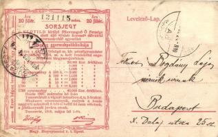 Abbazia, Madonna szobor, csónakok, hátoldalon sorsjegy Szegény gyermekpoliklinika javára / Madonna s...