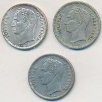 Venezuela 1935. GR 2.500 (1/2B) Ag + 1954. 50c Ag (2x) T:2,2-
Venezuela 1935. GR 2.500 (1/2 Bolivar...