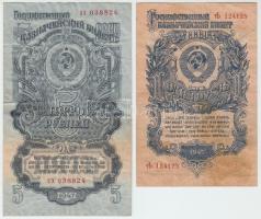 Szovjetunió 1947. 1R + 5R T:III Soviet Union 1947. 1 Ruble + 5 Rubles C:F