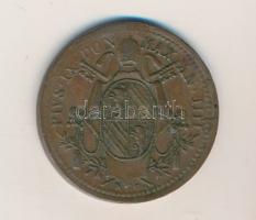 Olasz Államok / Pápai Államok 1849R Mezzo (1/2) Baiocco Cu "IX. Piusz" T:2,2-
Italian Sta...