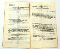 1926 A fővárosi "Kerékpár Egylet" módosított alapszabályai, sok okmánybélyeggel, pp.:12, 3...