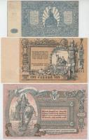 Orosz Polgárháború / Dél-Oroszország / Gyenyikin és Vrangel Hadserege 1919. 100R + 5000R vágott + 19...