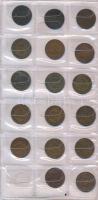 Orosz Birodalom 1875-1916. 53db-os kopek gyűjtemény éremtartó albumban T:vegyes
Russian Empire 1875...