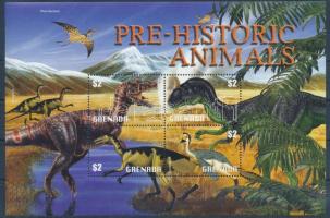 Prehisztorikus állatok kisív, Prehistoric animals minisheet