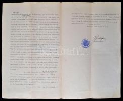 1920 Budapest Székesfőváros Vásárigazgatójának hivatalos levele feltételezett katonák sorozatos elko...