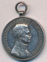 1917. "Károly Ezüst Vitézségi Érem II. osztály" Ag kitüntetés peremen "A" jelzéssel. Szign.: Kautsch T:2 ph. Hungary 1917. "Silver Medal for Bravery IInd class" with "A" hallmark on the, edge without ribbon. Sign.: Kautsch C:VF edge error