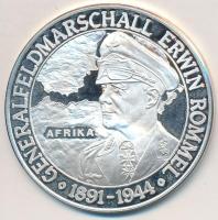 Németország DN "A Második Világháború Dokumentumokban / Erwin Rommel" Ag emlékérem (19,92g/0.999/40mm) T:PP ujjlenyomat  Germany ND "Der 2. Weltkrieg in Dokumenten / Generalfeldmarscgall Erwin Rommel" Ag medallion (19,92g/0.999/40mm) C:PP fingerprint