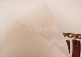 Artemide Ifigenia asztali lámpa, jelzett, müködik, üveg-réz-műanyag, apró hiba a burán, m:80 cm