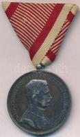 1917. Károly Ezüst Vitézségi Érem I. osztálya jelzett ezüst kitüntetés mellszalagon, A fémjellel a peremen. Szign.: KAUTSCH T:2 kis ph. Hungary 1917. Silver Gallantry Medal, 1st Class silver decoration with ribbon and A hallmark on the edge. Sign: KAUTSCH C:XF small edge errors NMK 302.