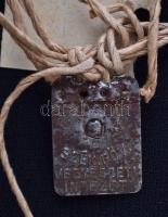 1925 IX. ker. kapitányság bűnjel regisztrációs dokumentum viaszpecséttel, 17x11cm