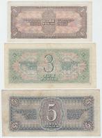 Szovjetunió 1938. 1R + 3R + 5R T:III
Soviet Union 1938. 1 Ruble + 3 Rubles + 5 Rubles C:F
