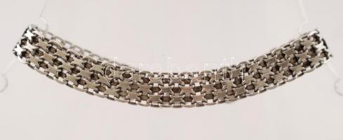 Ezüst fonott karlánc, Ag., 12,5gr., jelzett,20cm /Silver braided bracelet, Ag., 12,5gr., marked, 20cm