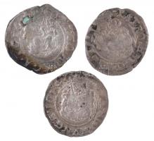 1614KB-161?KB Denár Ag "II. Mátyás" (3x) T:2-,3 patina 
Huszár: 1141., Unger II.: 870
