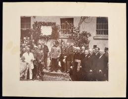 Az 1919 júniusi bajtársak szövetsége emléktáblájának avatója, 1929, az egykori Székely hadosztály ta...